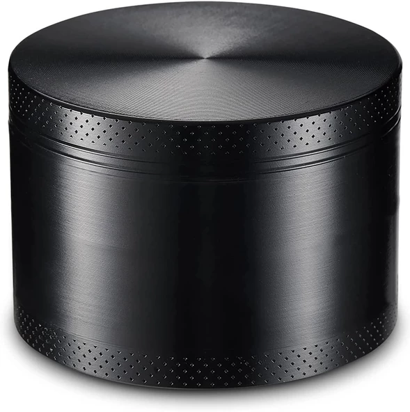 Valkyrie 63 mm 4 Katmanlı Mıknatıslı Çinko Alaşım Herbal Grinder Baharat Bitki Ot Tütün Öğütücü Siyah - 2
