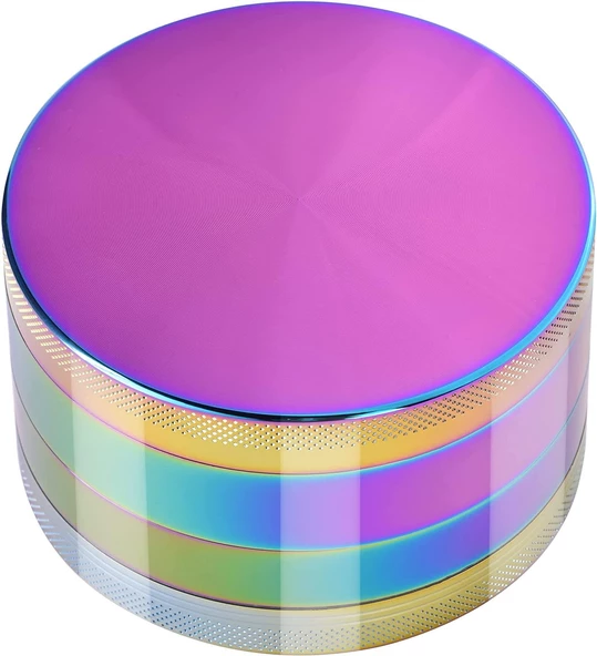 Valkyrie 63 mm 4 Katmanlı Mıknatıslı Çinko Alaşım Herbal Grinder Baharat Bitki Ot Tütün Öğütücü Renkli - 4