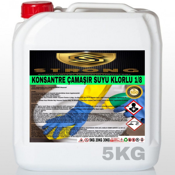 STRONG ÇAMAŞIR SUYU 1/8 KONSANTRE 5KG