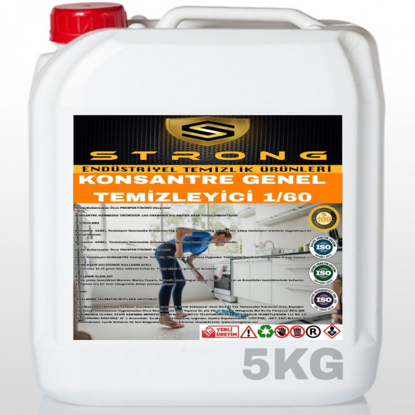 STRONG GENEL TEMİZLEYİCİ 1/60 KONSANTRE 5KG