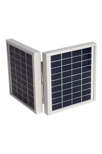 Dual Solar Panel 2 Li 9 Volt 4 Watt 143*137*36 2.5 Metre Kablolu
