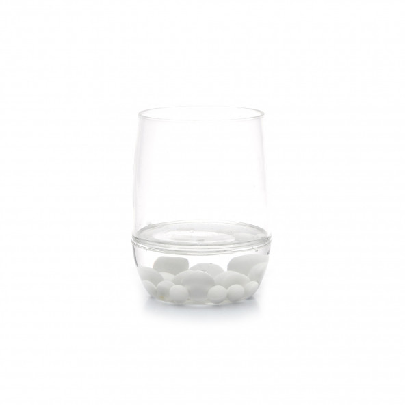 71672AK KALEMLİK BEYAZ İNCİLİ OFİS GERECİ 8X8X11CM 300ML - 2