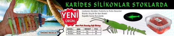 Karides Silikon 7.5 cm 3 gr 1 Adet - 2