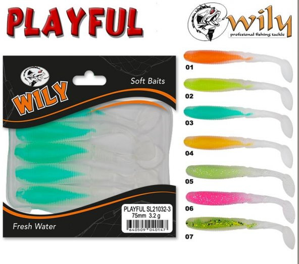 Wily Playful Silikon Yem 7.5 cm 3.2 gr - 2