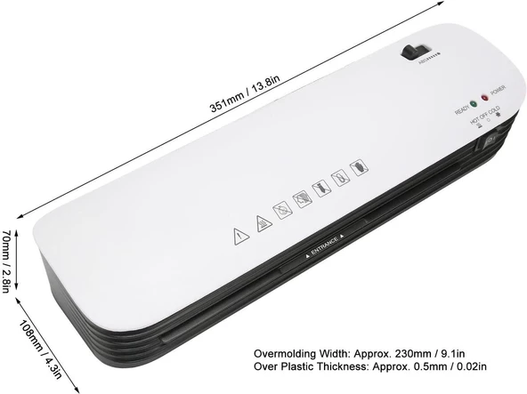 Valkyrie Dsmile SL299 A4 Laminasyon Makinesi Sıcak Soğuk Termal A4 A5 A6 - 2