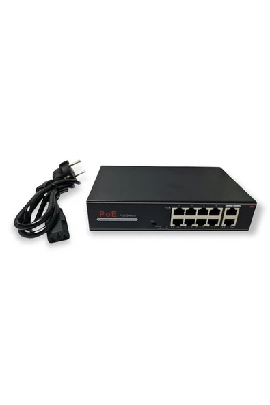 Avenir Av-h1108pgl 8 Port Poe Switch 2 Port Uplink Gigabit - 3