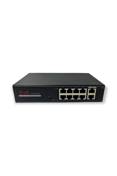 Avenir Av-h1108pgl 8 Port Poe Switch 2 Port Uplink Gigabit - 2
