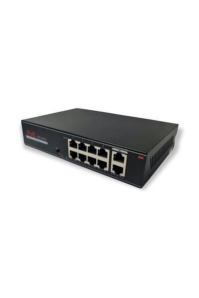 Avenir Av-h1108pgl 8 Port Poe Switch 2 Port Uplink Gigabit