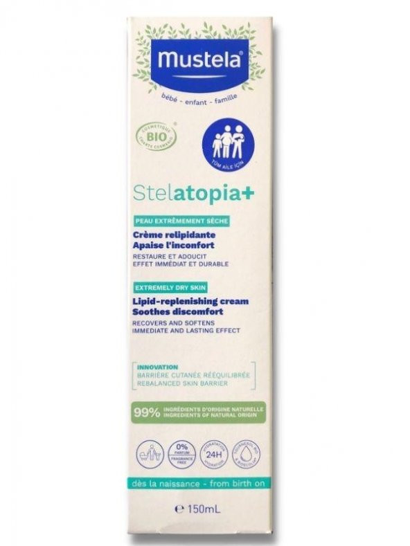 Mustela Stelatopia Cilt Bariyeri Yenileyici - Rahatlatıcı Krem 150ml