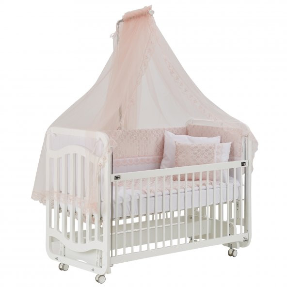 GG Baby Bianco Sweet Dreams Anne Yanı Beşik Pembe Uyku Setiyle