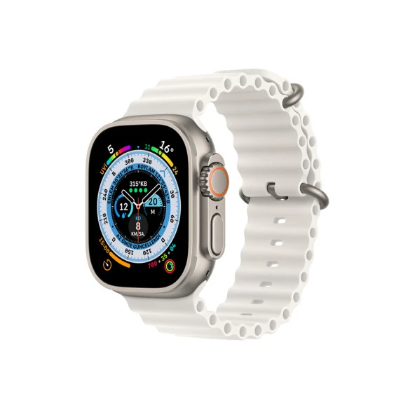 Winex 2024 Watch 8 Pro Max Amoled Ekran Android İos Uyumlu Akıllı Saat Beyaz