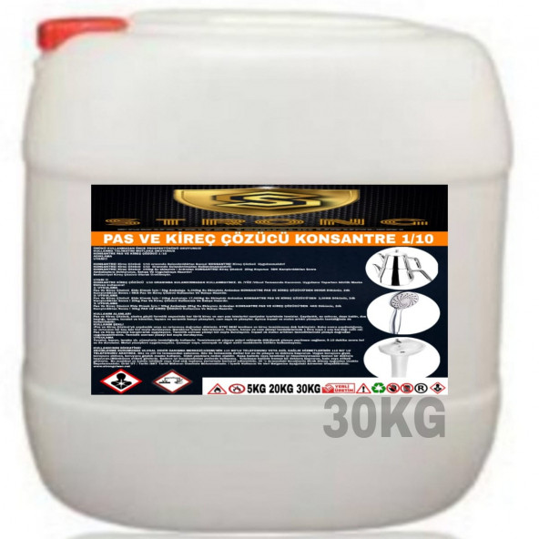 STRONG PAS KİREÇ ÇÖZÜCÜ 1/10 KONSANTRE 30KG