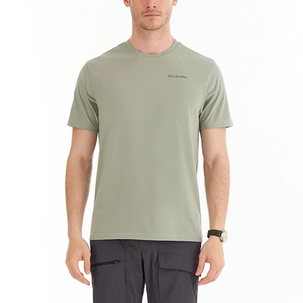 Columbia Csc M Basic Sm Logo Brushed Ss Tee Erkek Kısa Kollu Tişört CS0282-348