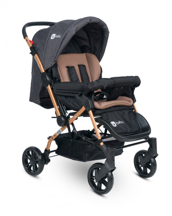 4 Baby Olympus Gold Çift Yönlü Bebek Arabası Gold-Antrasit