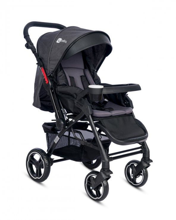 4 Baby Active Plus Siyah - Antrasit Bebek Arabası Çift Yön Puset
