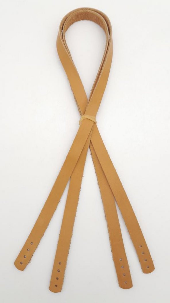 Angel Çanta Aksesuar Gerçek Deri 70X1.2 Cm Açık Taba Renk Çanta Sapı