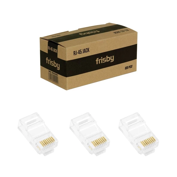 Frisby RJ45 FNW-RJ4519N 100 lü Paket UTP Konnektör