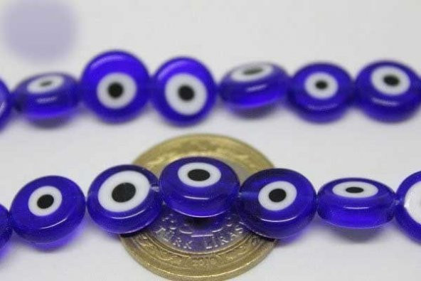 Cam Boncuk 11mm*4mm/adet (11386-1) - Resim 4