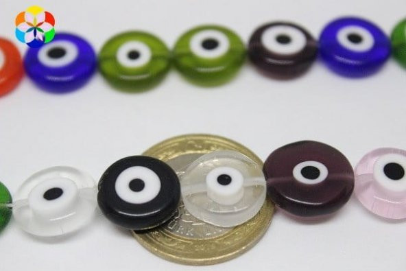 Cam Boncuk 15mm*4mm/adet (11400-1) ürün görseli