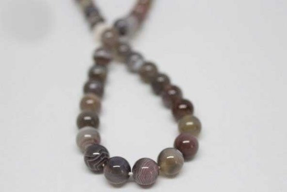 Botswana Akik Taşı 8mm/adet - Resim 7