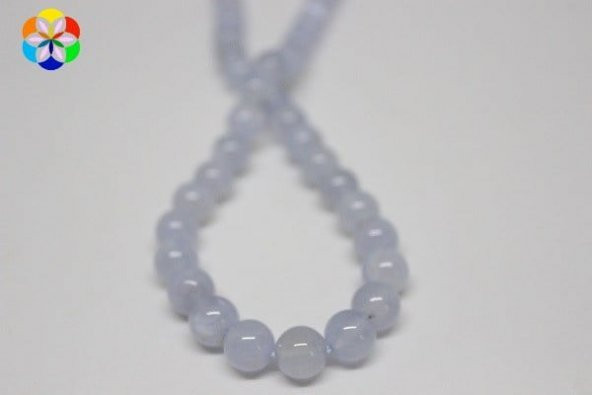 Kalsedon Taşı 8mmadet - Resim 2