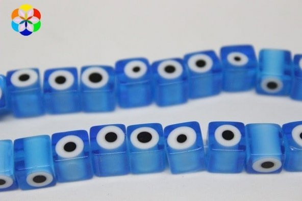 Cam Boncuk 8mm*7mm/adet (11348-1) - Resim 2