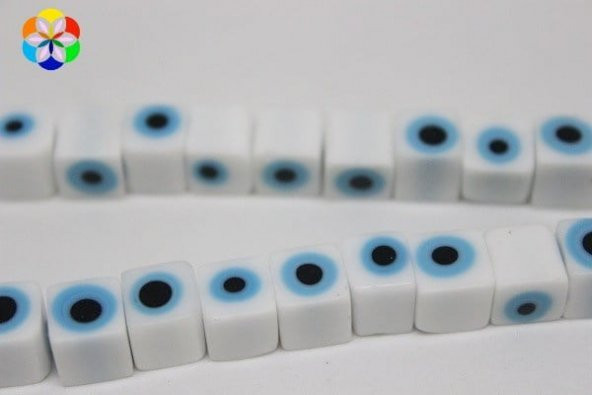 Cam Boncuk 8mm*7mm/adet (11345-1) - Resim 2