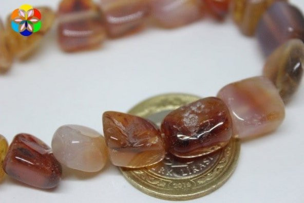 Akik Açık Kahverengi Tımbıl Taşlar/adet ürün görseli