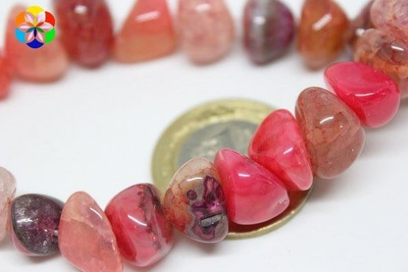 Akik Alacalı Açık Pembe Tımbıl Taşlar/adet ürün görseli