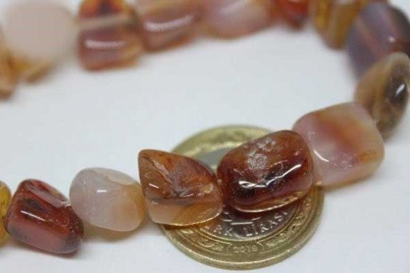 Akik Açık Kahverengi Tımbıl Taşlar/adet - Resim 8