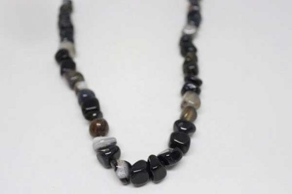 Akik Alacalı Siyah Tımbıl Taşlar/adet - Resim 7