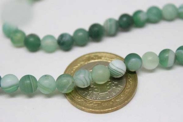 Akik Taşı Mat 6mm/adet - Resim 5