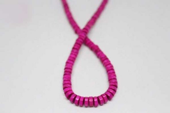 Ahşap Dizi Rondela Pembe - Resim 5