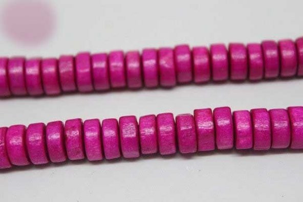 Ahşap Dizi Rondela Pembe - Resim 7