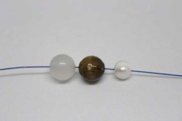 Metal Kolye - Bileklik İpi Gümüş Renk  1 metre - Resim 4