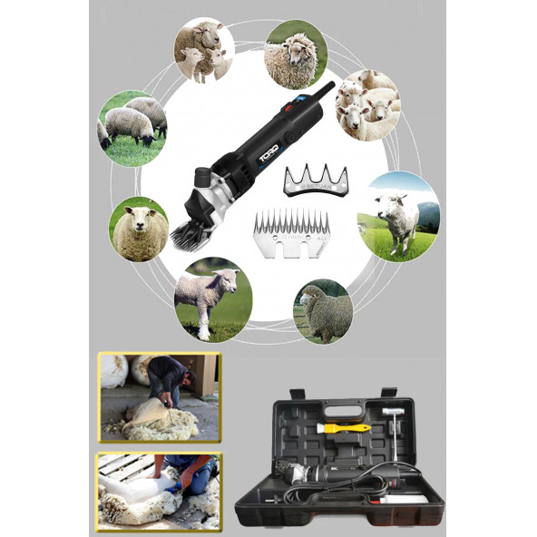 TORQ POWER Amerikan AXES Series 10500 rpm Çift Kartlı Isınmaya Karsı Korumalı Bakır Sargı Koyun Kırkma Makinesi