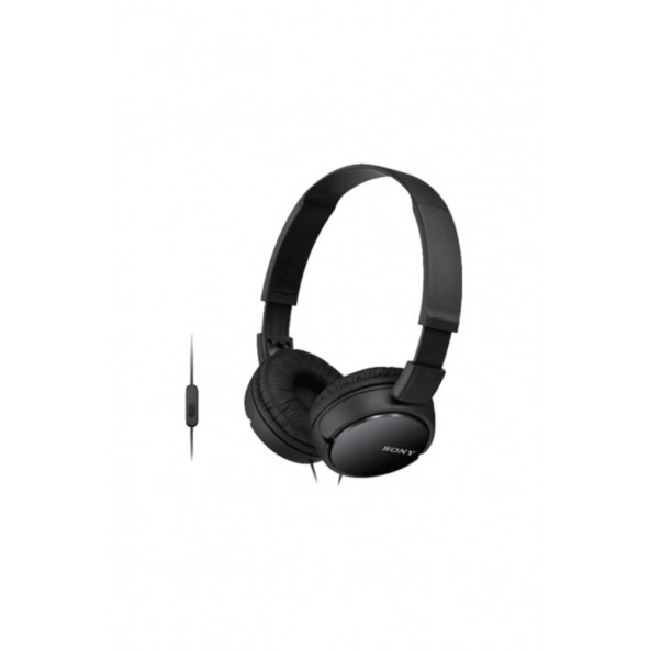 Sony MDR-ZX110APB Siyah Kulaküstü Mikrofonlu Kulaklık - Resim 1