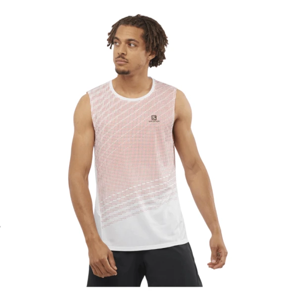 Salomon LC1743900  Sense Aero Trail Sleeveless Singlet Tank T-Shirt Erkek Atlet Sıfır Kol Forma