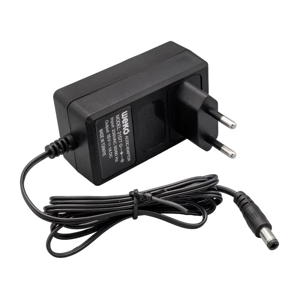 WEKO 15 VOLT - 1 AMPER - 15 WATT 5.5*2.5 UÇLU YERLİ ÜRETİM PRİZ TİPİ ADAPTÖR - 3