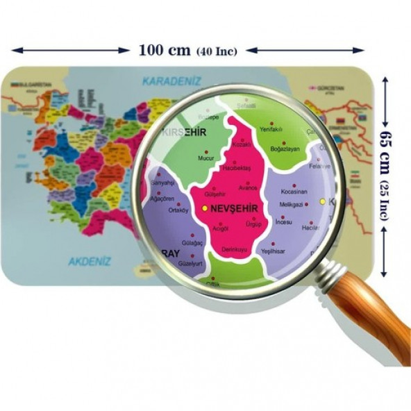 Türkiye ve Ülke Bayraklı Dünya Haritası Kendinden Yapışkanlı Sticker Seti 100x65cm - 3