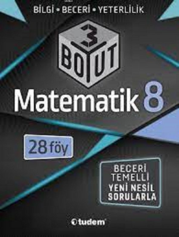8. Sınıf LGS Matematik 3 Boyut 28 Föy Tudem Yayınları