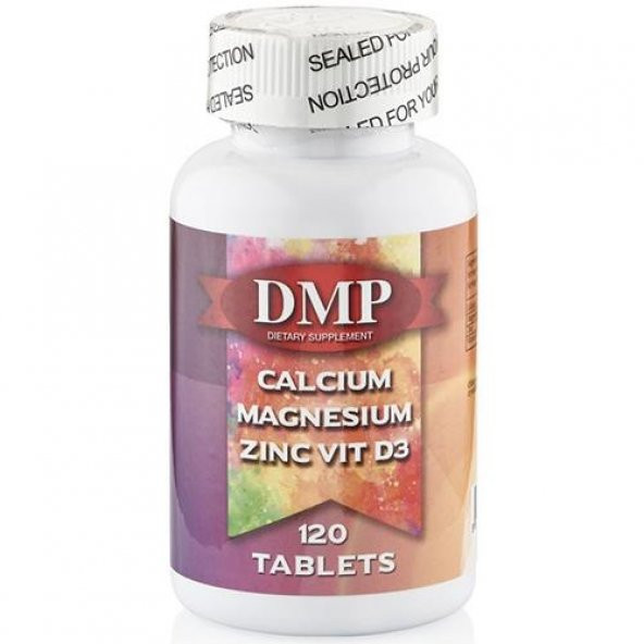 Dmp Calcium Magnesium Zinc Vitamin D 120 Tablet Kalsiyum Magnezyum Çinko D3 Vitamini