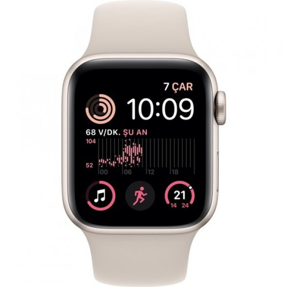 Apple Watch Se Gps 40MM Starlight Aluminium Case With Starlight Sport Band - Regular MNJP3TU/A - 2