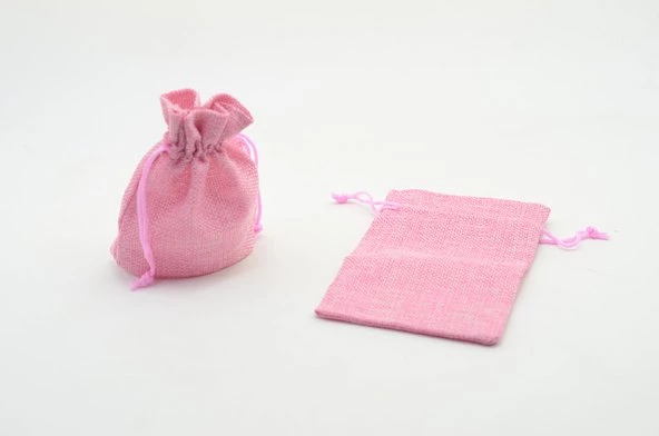 10*14 cm Pembe Renk Çuval Kese 12 Adet
