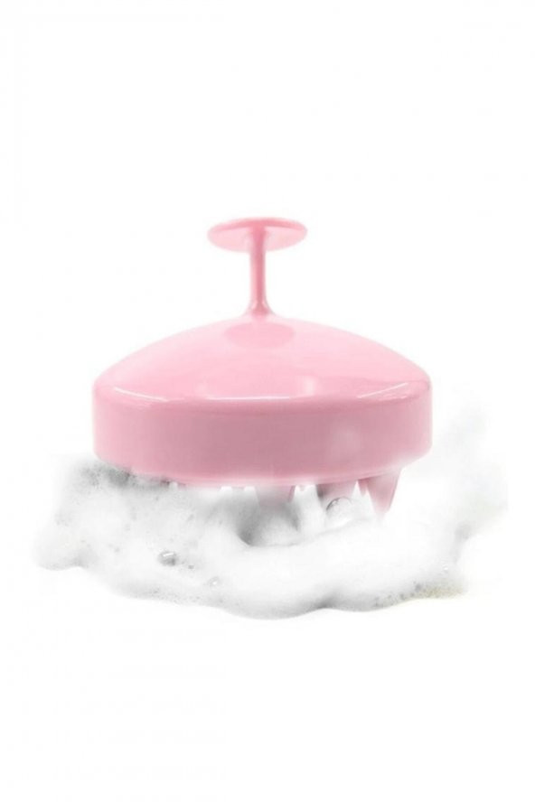 Yumuşak Silikon Dişli Tarak Saç Derisi Masaj Duş Fırçası Saç Bakımı - 3