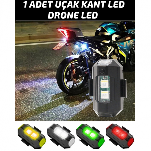 7 Renkli Rgb Led Motosiklet Uyarı Kaza Önleyici Mini Pilli Sinyal Led Drone Led Uçak Kanat Led