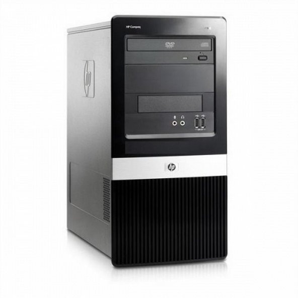 2.EL PC HP COMPAQ DX2420 (DİKEY) CORE 2 DUO E6500 4GB DDR2 (SIFIR 250 GB HDD) O/B VGA