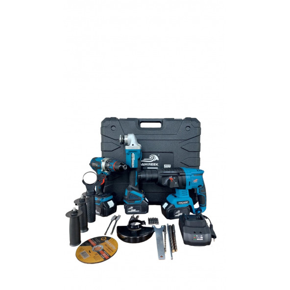 3'LÜ SET (SARJLI HİLTİ-SARJLI SPRAL-SARJLI ÇELİK MANDRENLİ MATKAP) - 1