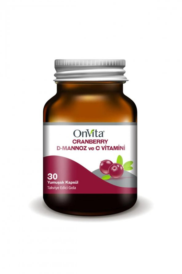 Onvita Cranberry & D-Mannoz & C Vitamini 30 Kapsül 8683148630210