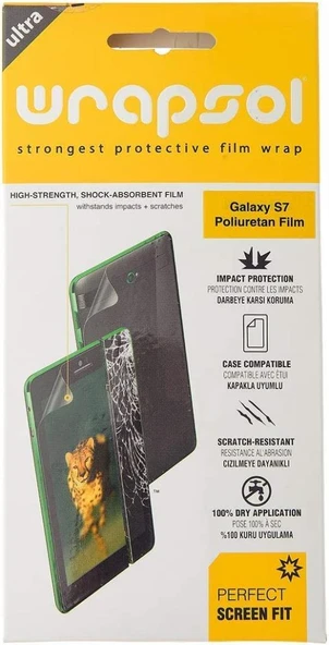 Wrapsol Samsung Galaxy S7 Ön-Arka Jelatin Tam Koruma - 2